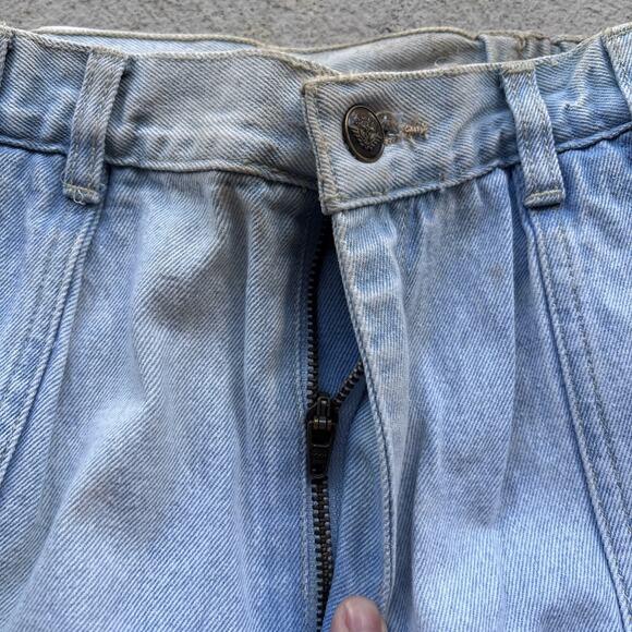 Deadstock 90s Dockers Jeans 30x32 Pleated Denim Levi’s Baggy Acid Wash Vintage - Picture 6 of 15